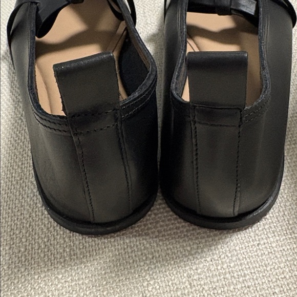 NIB FREE PEOPLE Mania Bow Ballerina Flats Black Leather. Size 8 - Picture 11 of 11